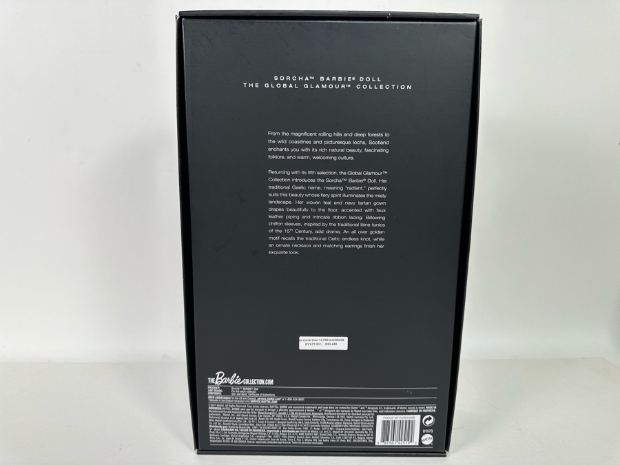 Sorcha Barbie Doll, The Global Glamour Collection Limited Edition Of 10,000 Gold Label Collection Mattel Barbie Doll 2017 New In Box DYX75 [Photo 7]
