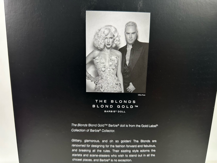 The Blonds Blond Gold Limited Edition of 7,300 Gold Label Collection Mattel Barbie Doll 2012 New In Box X8263 [Photo 9]