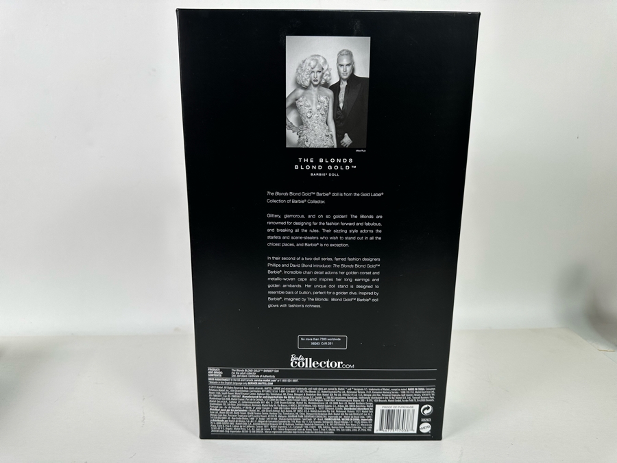 The Blonds Blond Gold Limited Edition of 7,300 Gold Label Collection Mattel Barbie Doll 2012 New In Box X8263 [Photo 8]