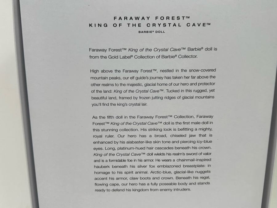 Faraway Forest Kind Of The Crtstal Cave Limited Edition Of 8,900 Gold Label Collection Mattel Barbie Doll 2016 New In Box DWF50 [Photo 12]