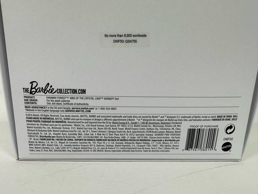 Faraway Forest Kind Of The Crtstal Cave Limited Edition Of 8,900 Gold Label Collection Mattel Barbie Doll 2016 New In Box DWF50 [Photo 14]