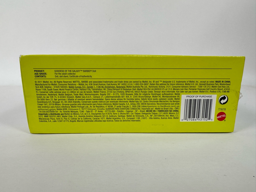 Goddess Of The Galaxy Limited Edition Of 4,200 Gold Label Collection Mattel Barbie Doll 2011 New In Box T7678 [Photo 12]