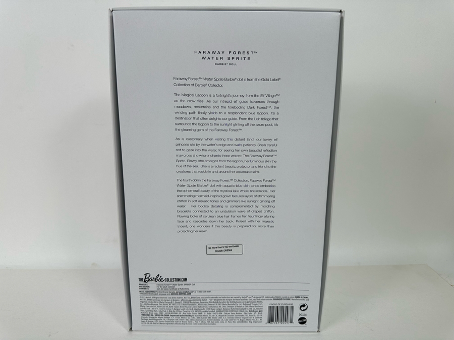 Faraway Forest Water Sprite Limited Edition Of 5,100 Gold Label Collection Mattel Barbie Doll 2015 New In Box DGX95 [Photo 8]