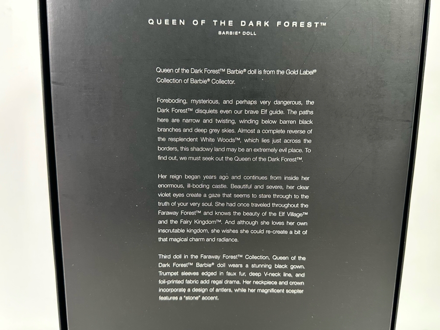 Queen of the Dark Forest Limited Edition of 6,100 Gold Label Collection Mattel Barbie Doll 2014 New In Box CJF32 [Photo 11]