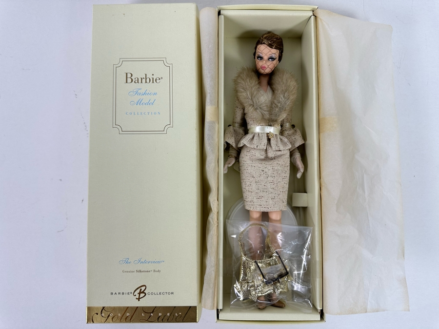 Fashion Model Collection Genuine Silkstone Body Limited Edition Of 10,400 Gold Label Collection Mattel Barbie Doll 2007 New In Box K7964 [Photo 5]