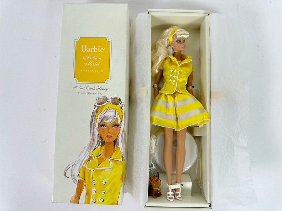 Fashion Model Collection Palm Beach Honey Genuine Silkstone Body Limited Edition of 3,550 Gold Label Collection Mattel Barbie Doll 2009 New In Box R4485 [Photo 5]