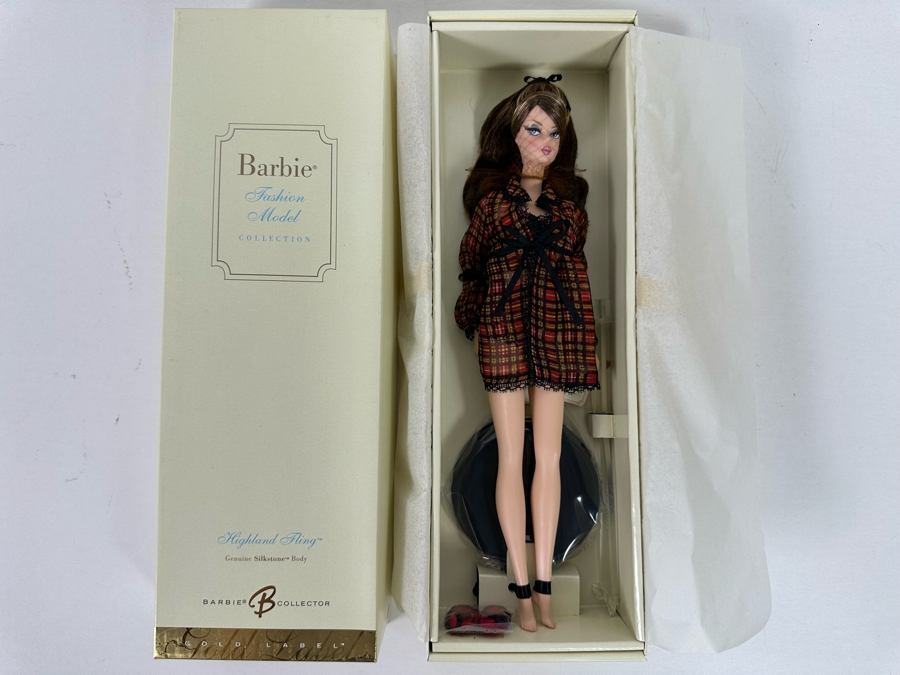 Fashion Model Collection Highland Fling Genuine Silkstone Body Limited Edition of 25,000 Gold Label Collection Mattel Barbie Doll 2005 New In Box J0939 [Photo 4]