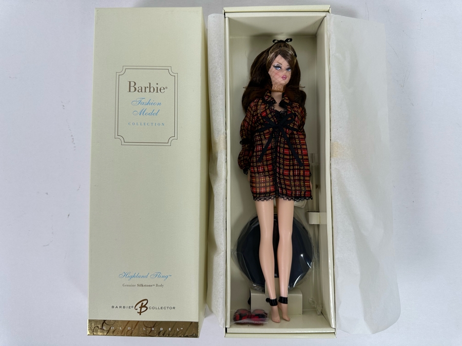 Fashion Model Collection Highland Fling Genuine Silkstone Body Limited Edition of 25,000 Gold Label Collection Mattel Barbie Doll 2005 New In Box J0939 [Photo 3]