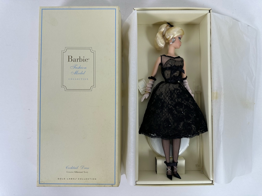 Fashion Model Collection Cocktail Dress Genuine Silkstone Body Limited Edition of 14,200 Gold Label Collection Mattel Barbie Doll 2012 New In Box X8253 [Photo 3]