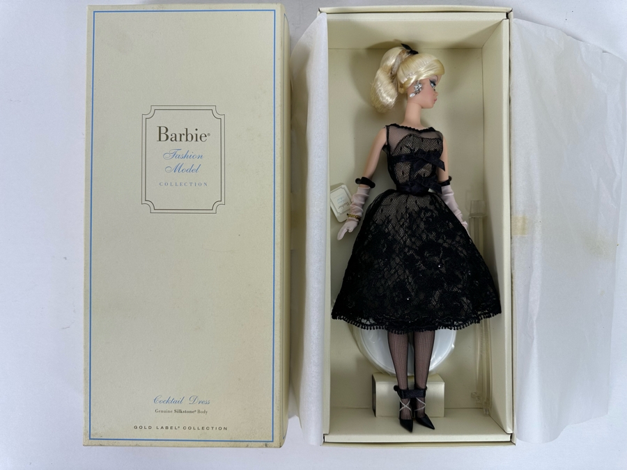 Fashion Model Collection Cocktail Dress Genuine Silkstone Body Limited Edition of 14,200 Gold Label Collection Mattel Barbie Doll 2012 New In Box X8253 [Photo 4]