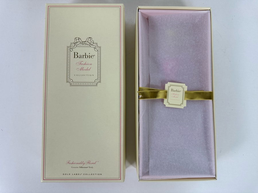 Fashion Model Fashionably Floral Genuine Silkstone Limited Edition Of 10,000 Gold Label Collection Mattel Barbie Doll 2014 New In Box CGK91 [Photo 2]