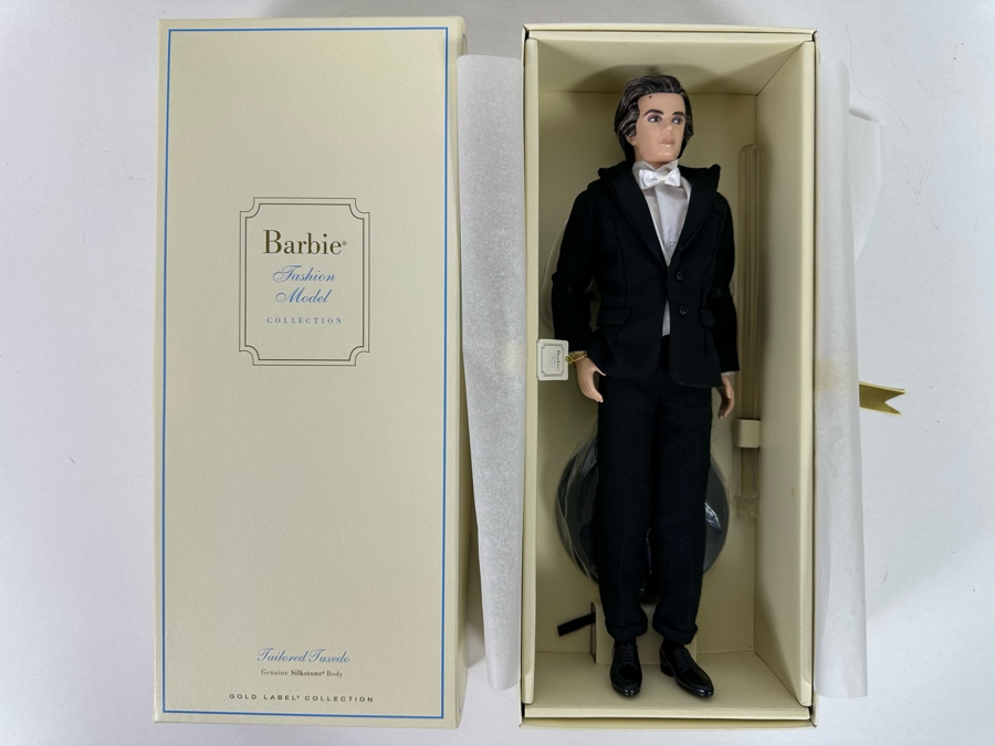 Fashion Model Collection Tailored Tuxedo Ken Genuine Silkstone Body Limited Edition of 4,000 Gold Label Collection Mattel Barbie Doll 2013 New In Box X8283 [Photo 4]