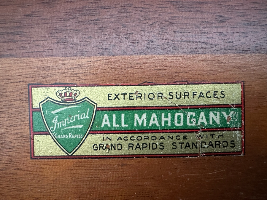 Vintage Mahogany Sewing Cabinet By Imperial Of Grand Rapids 28W X 14D X 29H [Photo 7]