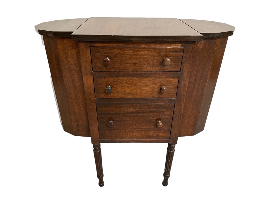 Vintage Mahogany Sewing Cabinet By Imperial Of Grand Rapids 28W X 14D X 29H [Photo 1]