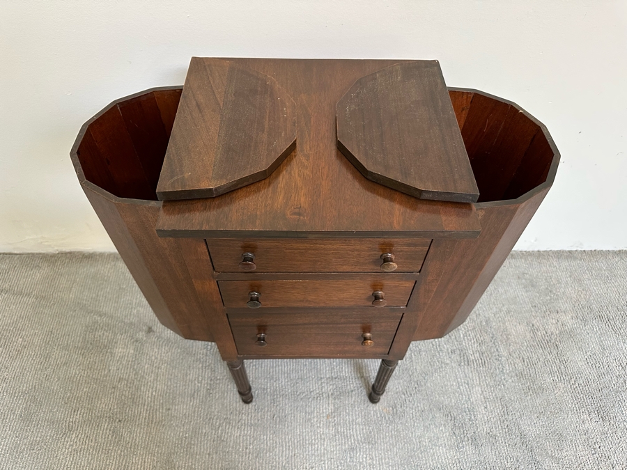 Vintage Mahogany Sewing Cabinet By Imperial Of Grand Rapids 28W X 14D X 29H [Photo 5]