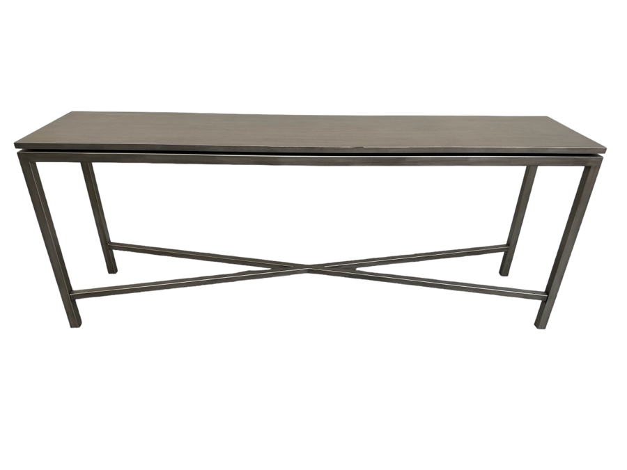 Contemporary Metal Sofa Console Table 70W X 15D X 28H [Photo 1]