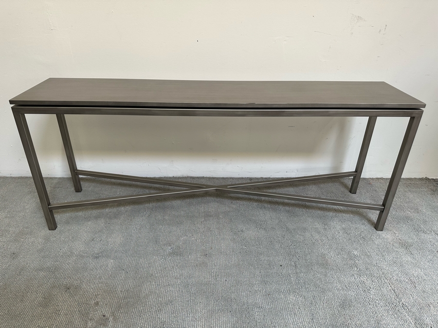 Contemporary Metal Sofa Console Table 70W X 15D X 28H [Photo 3]