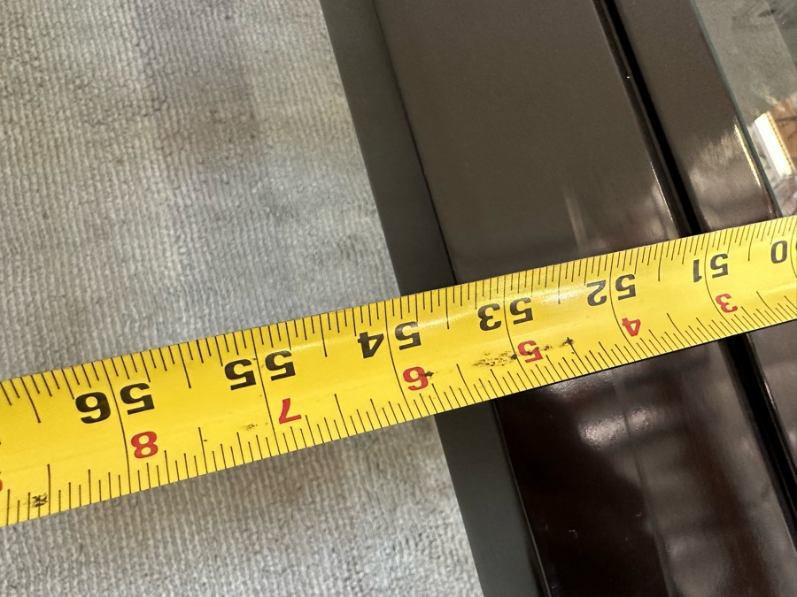 Contemporary Black Lacquer Geometric Coffee Table With Inset Glass Squares 53.5W X 53.5D X 18H [Photo 11]