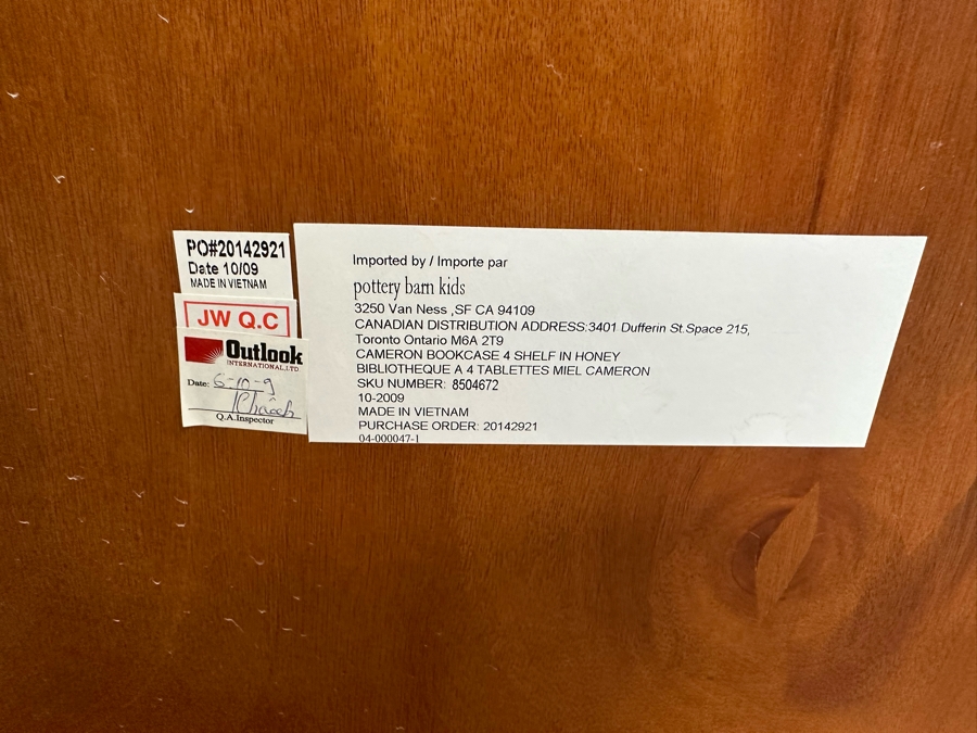 Pottery Barn Kids Wooden Bookshelf 30.5W X 14D X 54H [Photo 9]