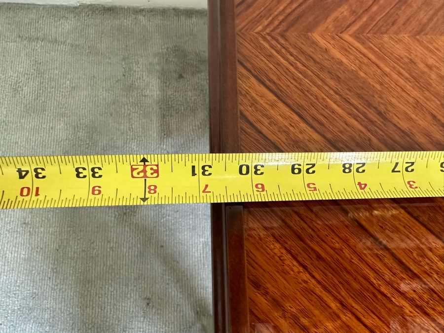 Stunning Italian Inlaid Marquetry Wooden Gaming Table With Reversible Top - See Photos 30.5W X 29.5H [Photo 14]