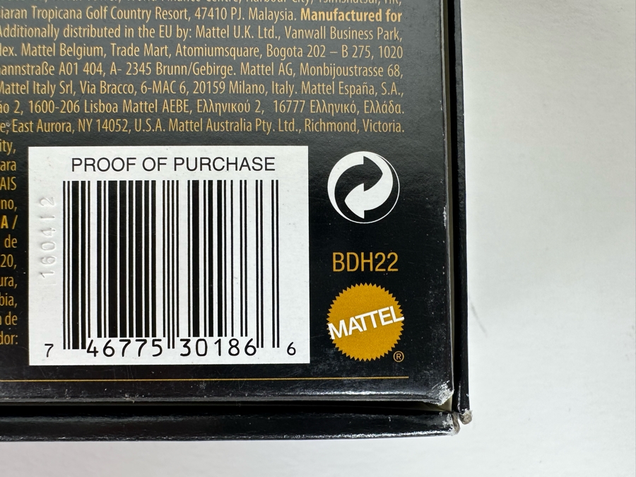 Fashion Model Collection Luciana Silkstone Body Limited Edition of 6,000 Gold Label Collection Mattel Barbie Doll 2013 New In Box BHD22 [Photo 18]