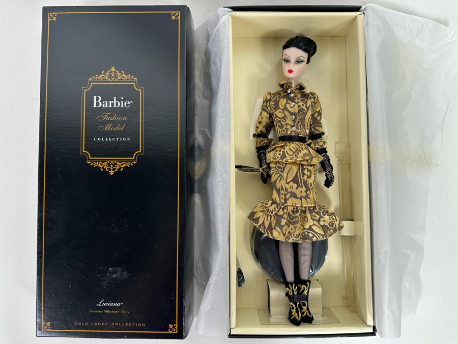 Fashion Model Collection Luciana Silkstone Body Limited Edition of 6,000 Gold Label Collection Mattel Barbie Doll 2013 New In Box BHD22 [Photo 4]