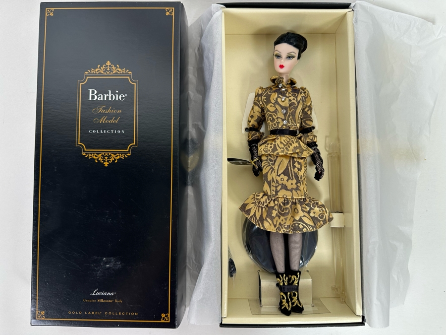 Fashion Model Collection Luciana Silkstone Body Limited Edition of 6,000 Gold Label Collection Mattel Barbie Doll 2013 New In Box BHD22 [Photo 5]