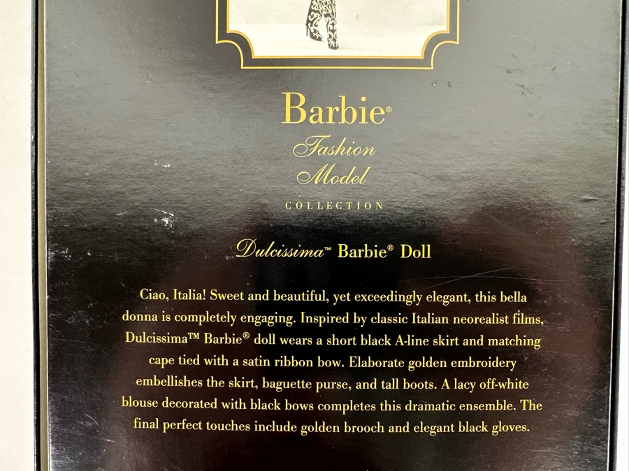 Fashion Model Collection Dulcissima Silkstone Body Limited Edition of 8,700 Gold Label Collection Mattel Barbie Doll 2013 New In Box BCP82 [Photo 12]