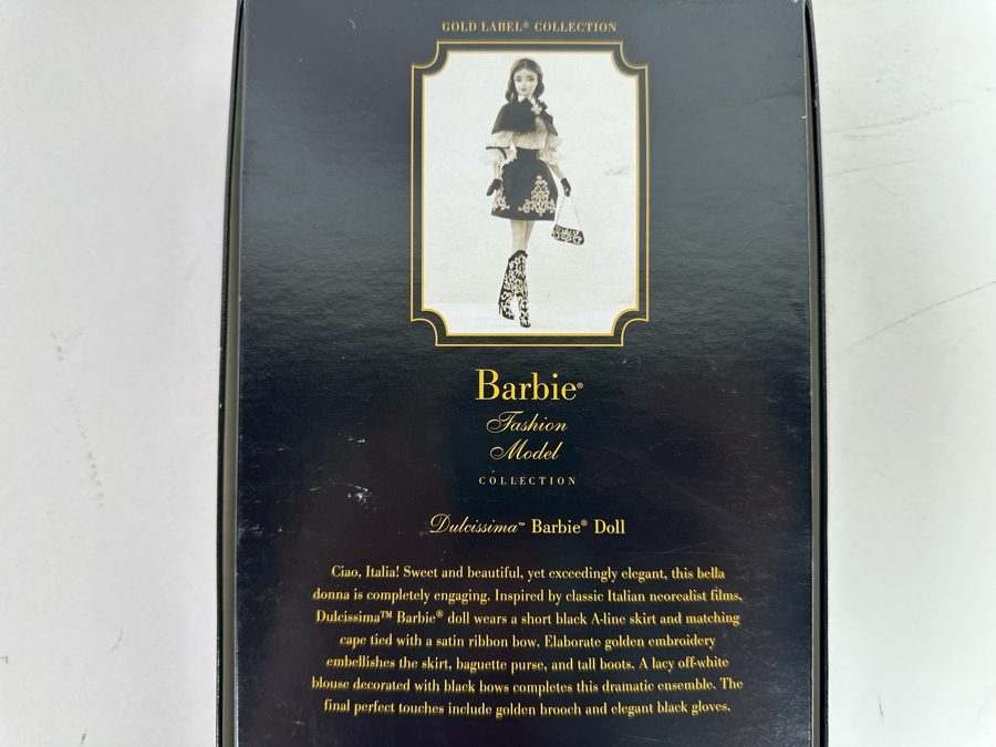 Fashion Model Collection Dulcissima Silkstone Body Limited Edition of 8,700 Gold Label Collection Mattel Barbie Doll 2013 New In Box BCP82 [Photo 11]