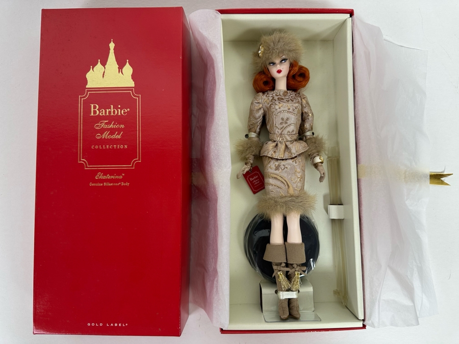 Fashion Model Collection Ekaterina Silkstone Body Limited Edition of 3,500 Gold Label Collection Mattel Barbie Doll 2010 New In Box T7673 [Photo 3]