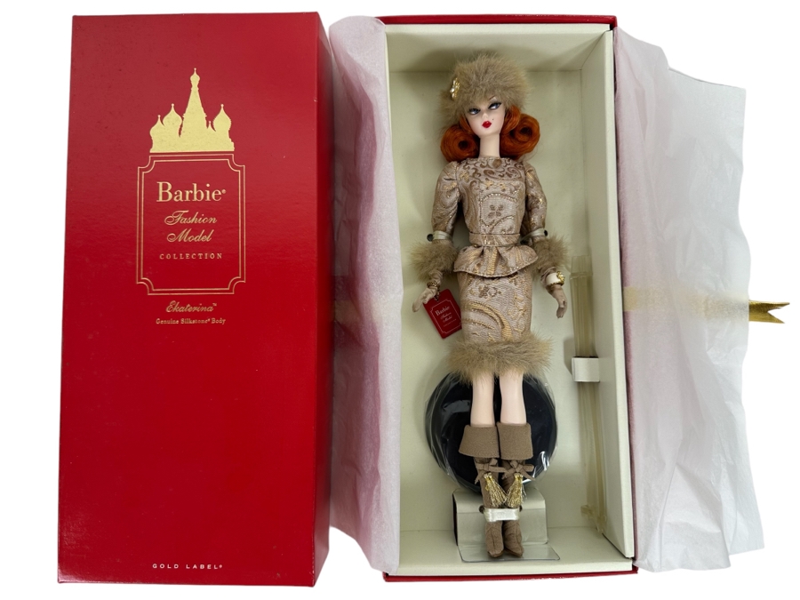 Fashion Model Collection Ekaterina Silkstone Body Limited Edition of 3,500 Gold Label Collection Mattel Barbie Doll 2010 New In Box T7673