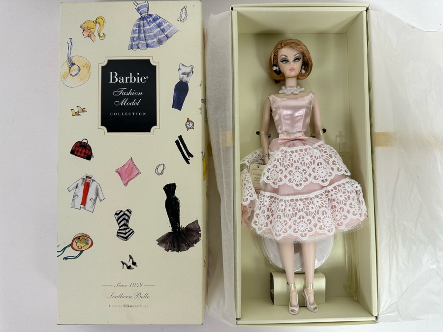 Fashion Model Collection Southern Belle Silkstone Body Limited Edition of 10,300 Gold Label Collection Mattel Barbie Doll 2008 New In Box N5009 [Photo 4]