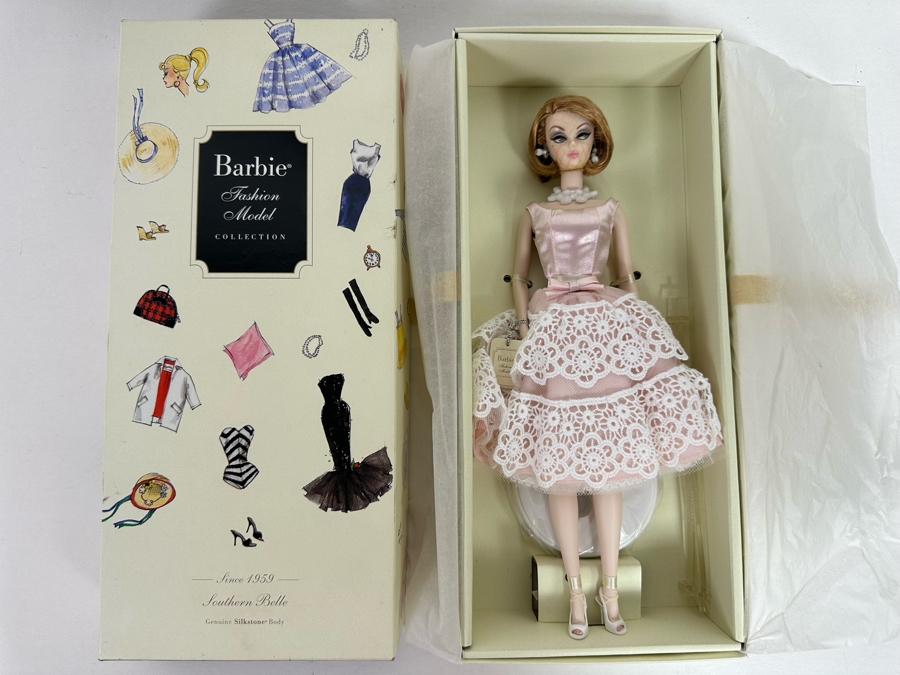 Fashion Model Collection Southern Belle Silkstone Body Limited Edition of 10,300 Gold Label Collection Mattel Barbie Doll 2008 New In Box N5009 [Photo 5]