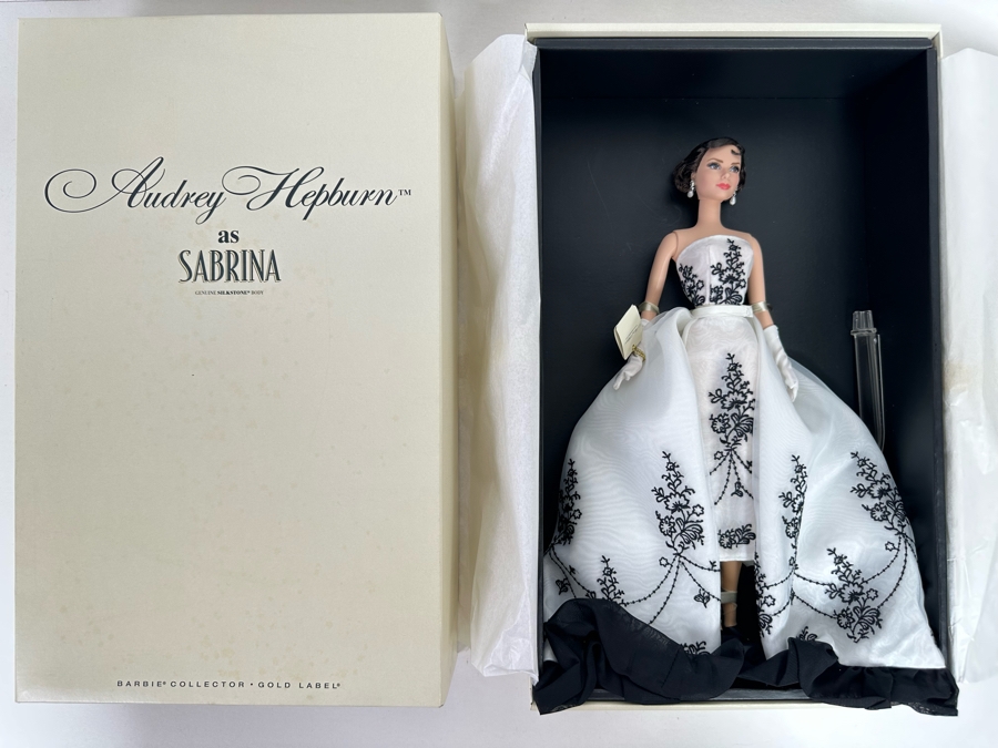 Audrey Hepburn as Sabrina Silkstone Body Limited Edition of 12,000 Gold Label Collection Mattel Barbie Doll 2012 New In Box X8277