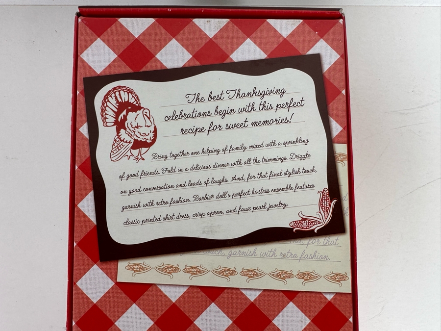 Holiday Hostess Collection Thanksgiving Feast Limited Edition of 3,100 Gold Label Collection Mattel Barbie Doll 2010 New In Box FOF693 [Photo 10]