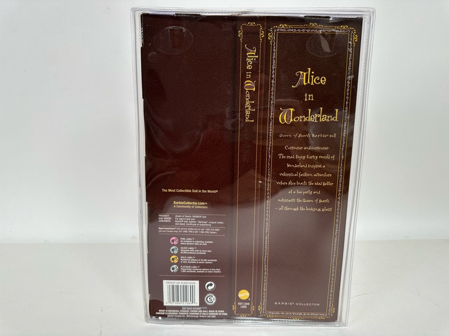 Alice in Wonderland Queen of Hearts Barbie Doll Limited Edition of 50,000 Silver Label Collection Mattel Barbie Doll 2007 New In Box L5850 [Photo 7]