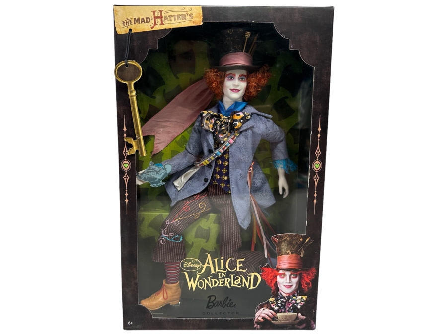 Barbie Disney's Alice in Wonderland The Mad Hatter Doll 2009 Mattel T2104