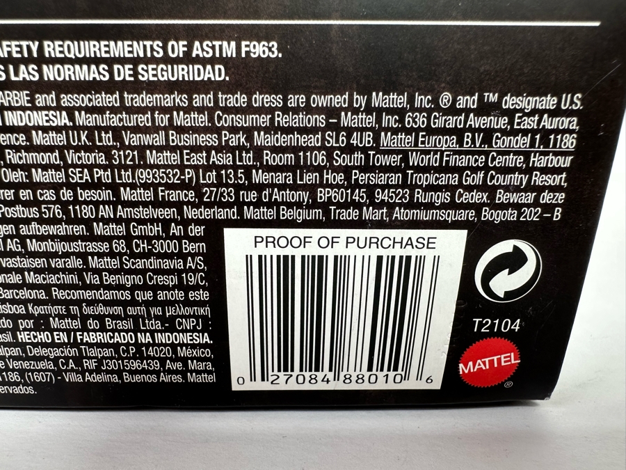 Disney Alice in Wonderland Mad Hatter Black Label Collection Mattel Barbie Doll 2009 New In Box T2104 [Photo 17]