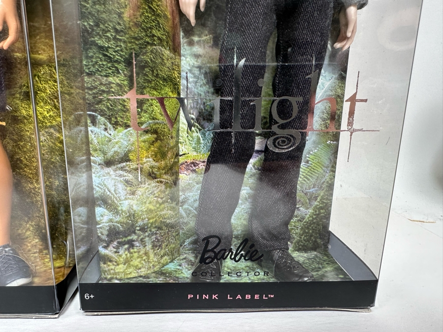 Twilight and New Moon Movie Pink Label Collection Mattel Barbie Dolls Edward, Jacob and Bella 2009 New In Box R4161/R9909/R4162 [Photo 7]