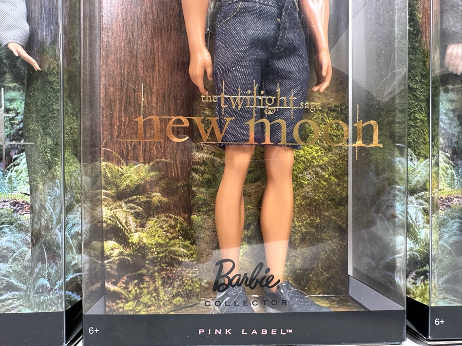 Twilight and New Moon Movie Pink Label Collection Mattel Barbie Dolls Edward, Jacob and Bella 2009 New In Box R4161/R9909/R4162 [Photo 8]