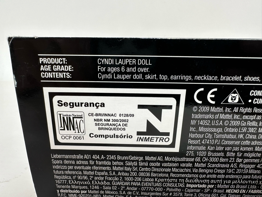 Cyndi Lauper Pink Label Collection Mattel Barbie Doll 2009 New In Box R4460 [Photo 10]