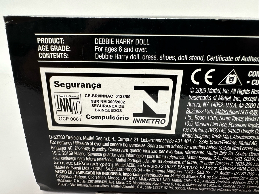 Debbie Harry Pink Label Collection Mattel Barbie Doll 2009 New In Box R4459 [Photo 11]