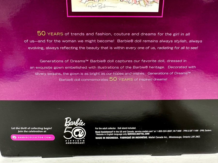 Generations of Dreams Pink Label Collection 50th Anniversary Mattel Barbie Doll 2008 New In Box N6571 [Photo 10]