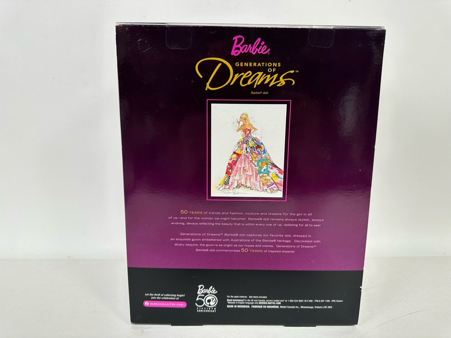 Generations of Dreams Pink Label Collection 50th Anniversary Mattel Barbie Doll 2008 New In Box N6571 [Photo 8]
