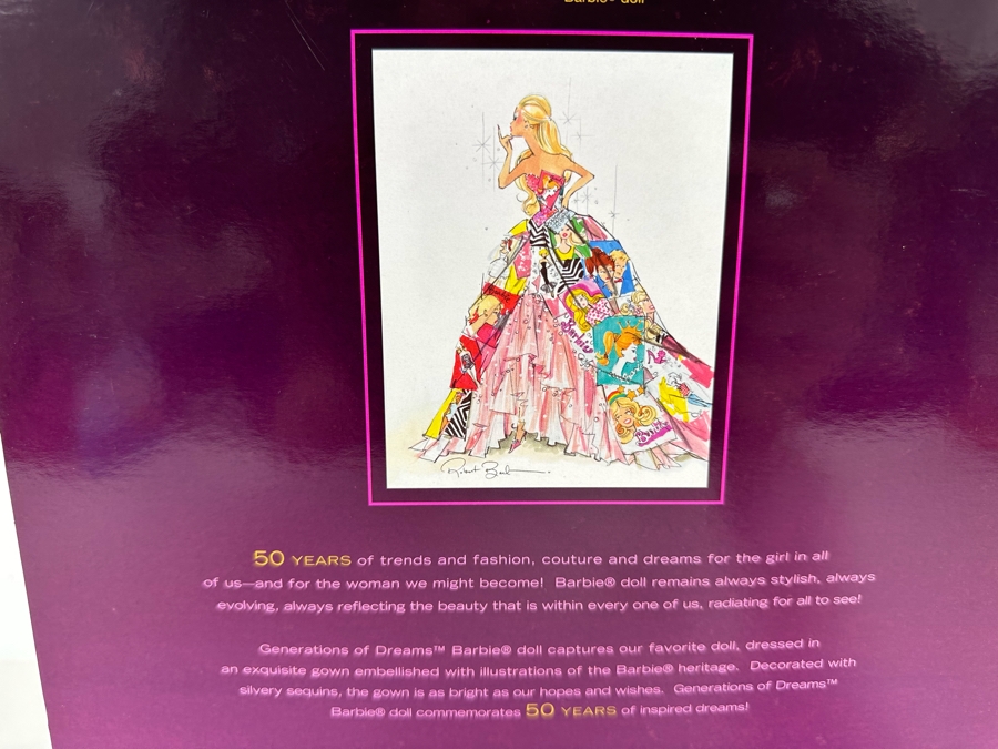 Generations of Dreams Pink Label Collection 50th Anniversary Mattel Barbie Doll 2008 New In Box N6571 [Photo 9]