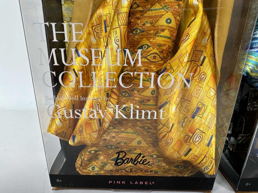The Museum Collection: Gustav Klimt and Vincent van Gough Pink Label Collection Mattel Barbie Dolls 2010 New In Box V0445/V0443 [Photo 6]