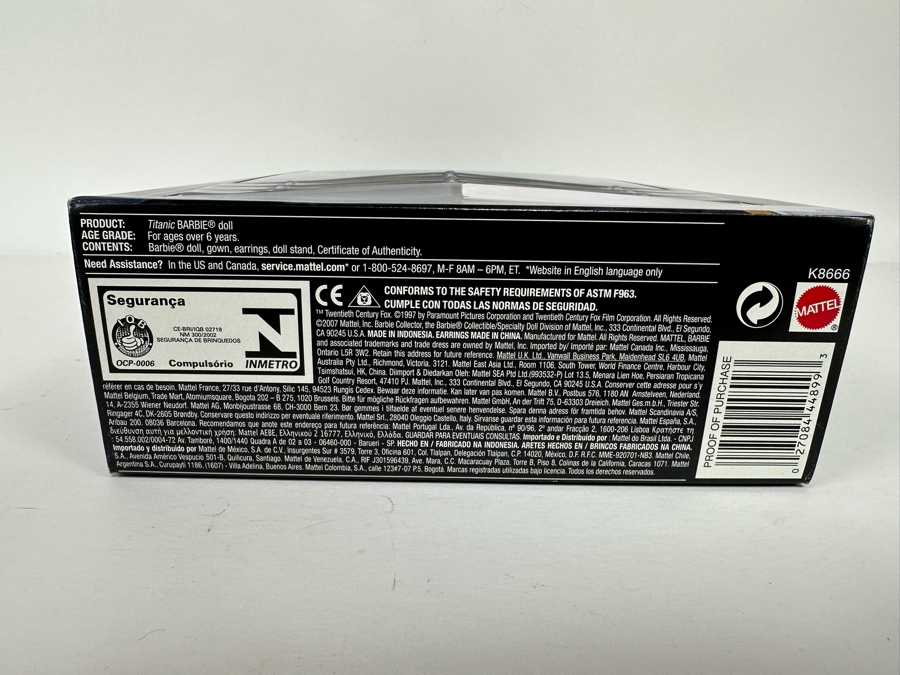 Titanic Pink Label Collection Mattel Barbie Doll 2007 New In Box K8666 [Photo 8]