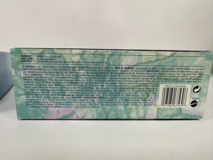 Aphrodite Limited Edition of 4,300 Gold Label Collection Mattel Barbie Doll 2008 New In Box N5020 [Photo 10]