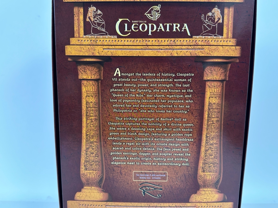 Cleopatra Limited Edition of 5,400 Gold Label Collection Mattel Barbie Doll 2010 New In Box R4550 [Photo 11]