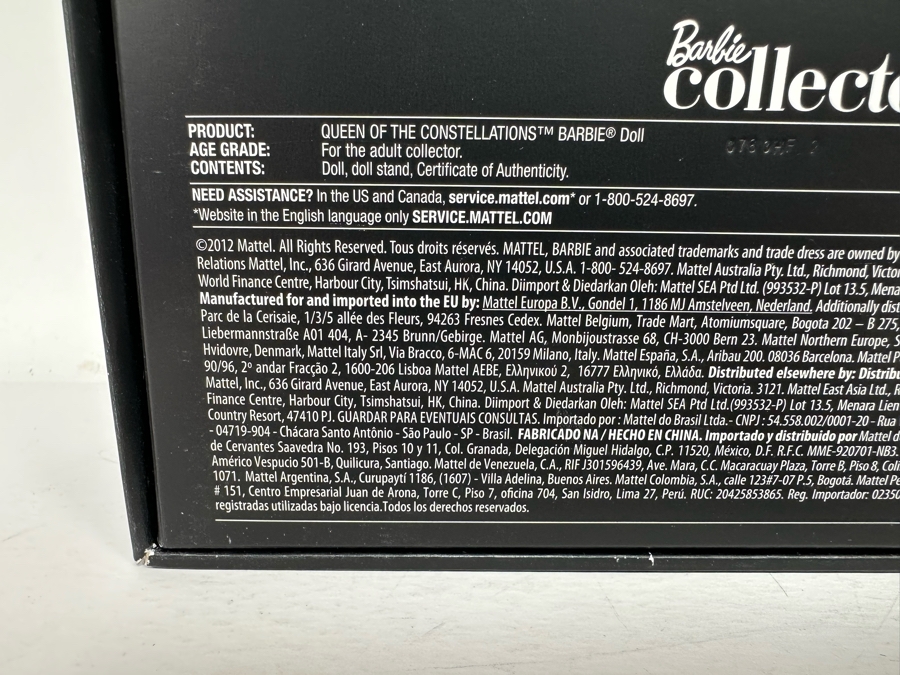 Queen of the Constellations Limited Edition of 7,300 Gold Label Collection Mattel Barbie Doll 2012 New In Box X8264 [Photo 12]
